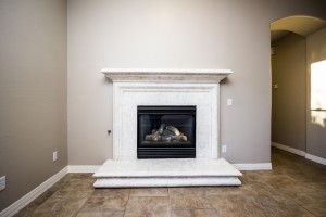 Gas Fireplace with Canterra